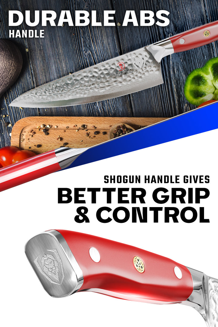 Chef's Knife 8" | Crimson Red Handle | Shogun Series X | Dalstrong ©