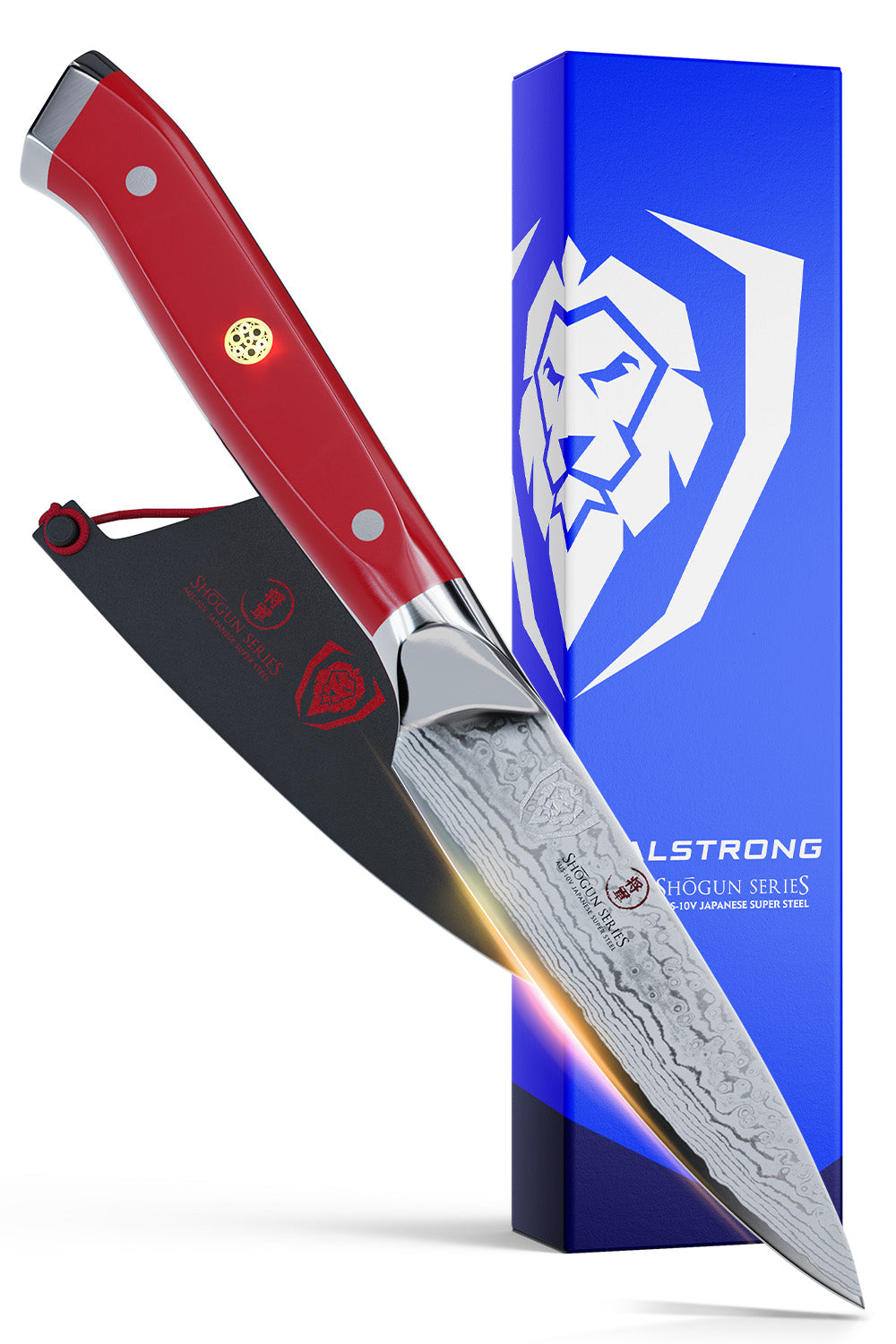 Paring Knife 3.5" | Crimson Red ABS Handle | Shogun Series | Dalstrong ©