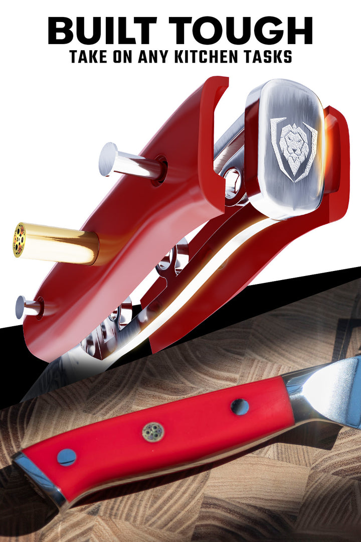 Paring Knife 3.5" | Crimson Red ABS Handle | Shogun Series | Dalstrong ©
