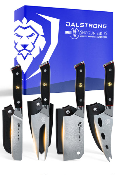 4-Piece Cheese Knife Set | Shogun Series ELITE | Dalstrong ©