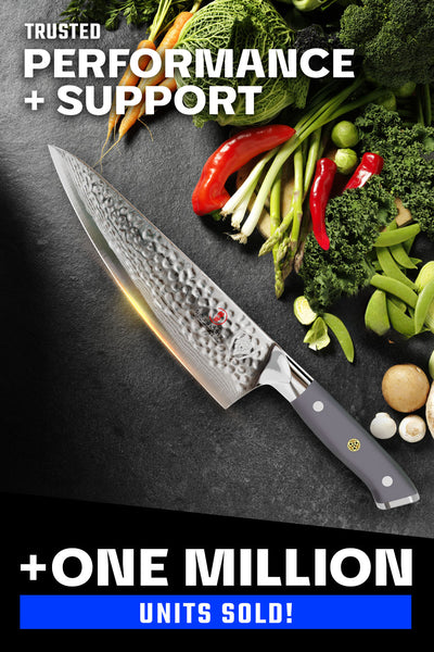 Chef Knife 8" | Gray ABS Handle | Shogun Series X | Dalstrong ©