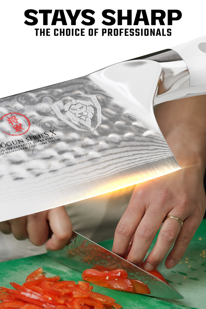 Chef's Knife 8" | Glacial White Handle | Shogun Series X | Dalstrong ©