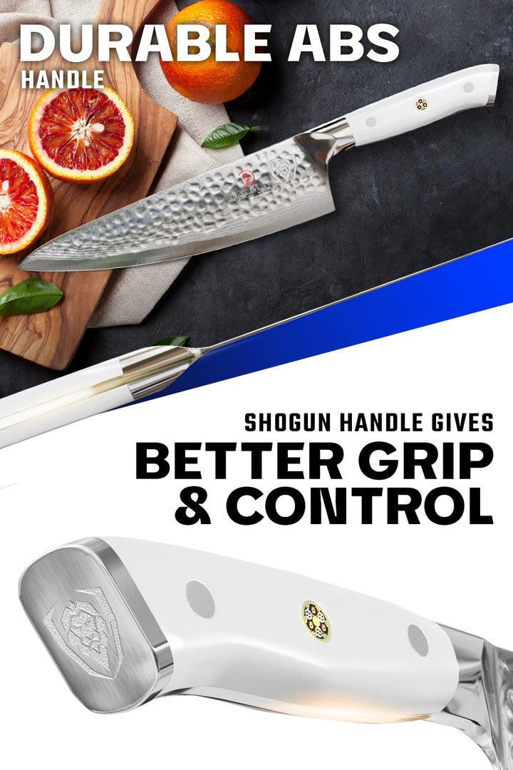 Chef's Knife 8" | Glacial White Handle | Shogun Series X | Dalstrong ©