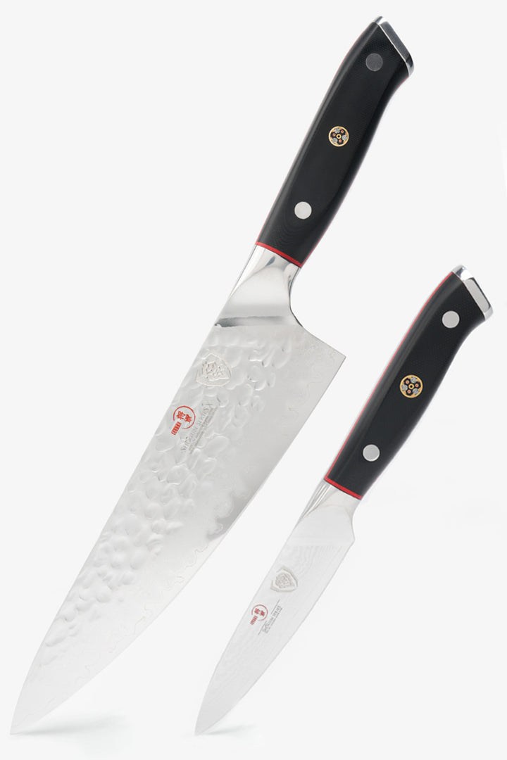 Home Chef Starter Bundle |  Shogun Series 8" Chef's Knife + 3.75" Paring Knife + Dalstrong Premium Kitchen Scissors