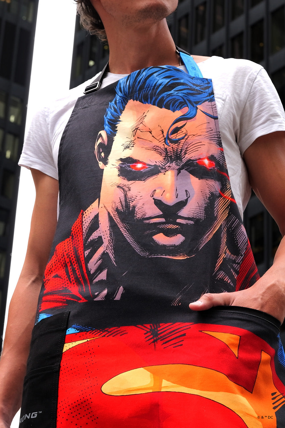 Chef's Apron | Superman™ Edition | Heat Vision | 100% Breathable Cotton | Dalstrong ©