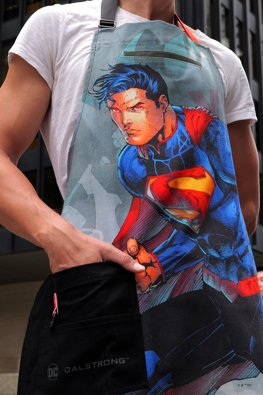 Chef's Apron | Superman™ Edition | Man of Steel | 100% Breathable Cotton | Dalstrong ©