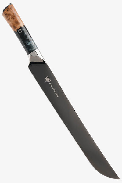 The Valhalla Series Ravenstone Bundle | 8" Chef-Cleaver Crixus Hybrid + 12" Slicing & Carving Knife