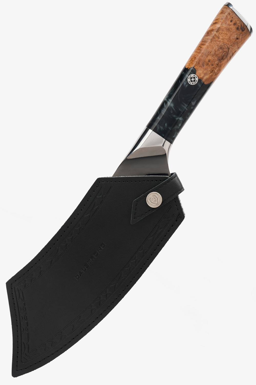 The Valhalla Series Ravenstone Bundle | 8" Chef-Cleaver Crixus Hybrid + 12" Slicing & Carving Knife