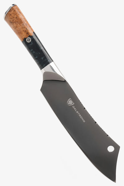 The Valhalla Series Ravenstone Bundle | 8" Chef-Cleaver Crixus Hybrid + 12" Slicing & Carving Knife