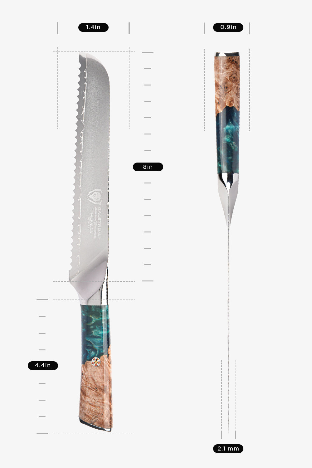 Bread Knife 8" | Valhalla Series | Dalstrong ©