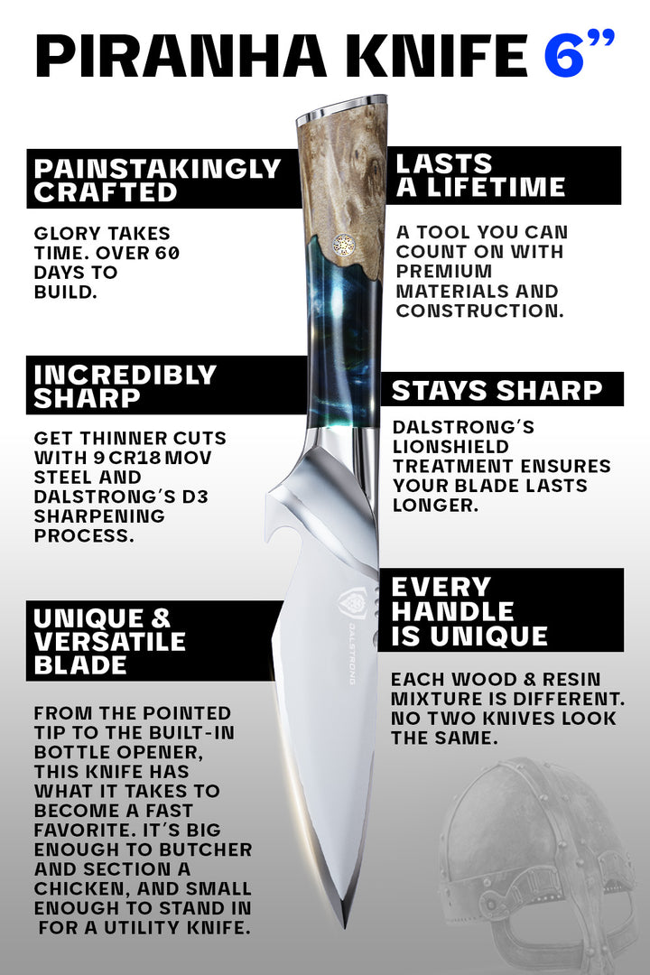 BBQ Piranha Knife 6" | Valhalla Series | Dalstrong ©