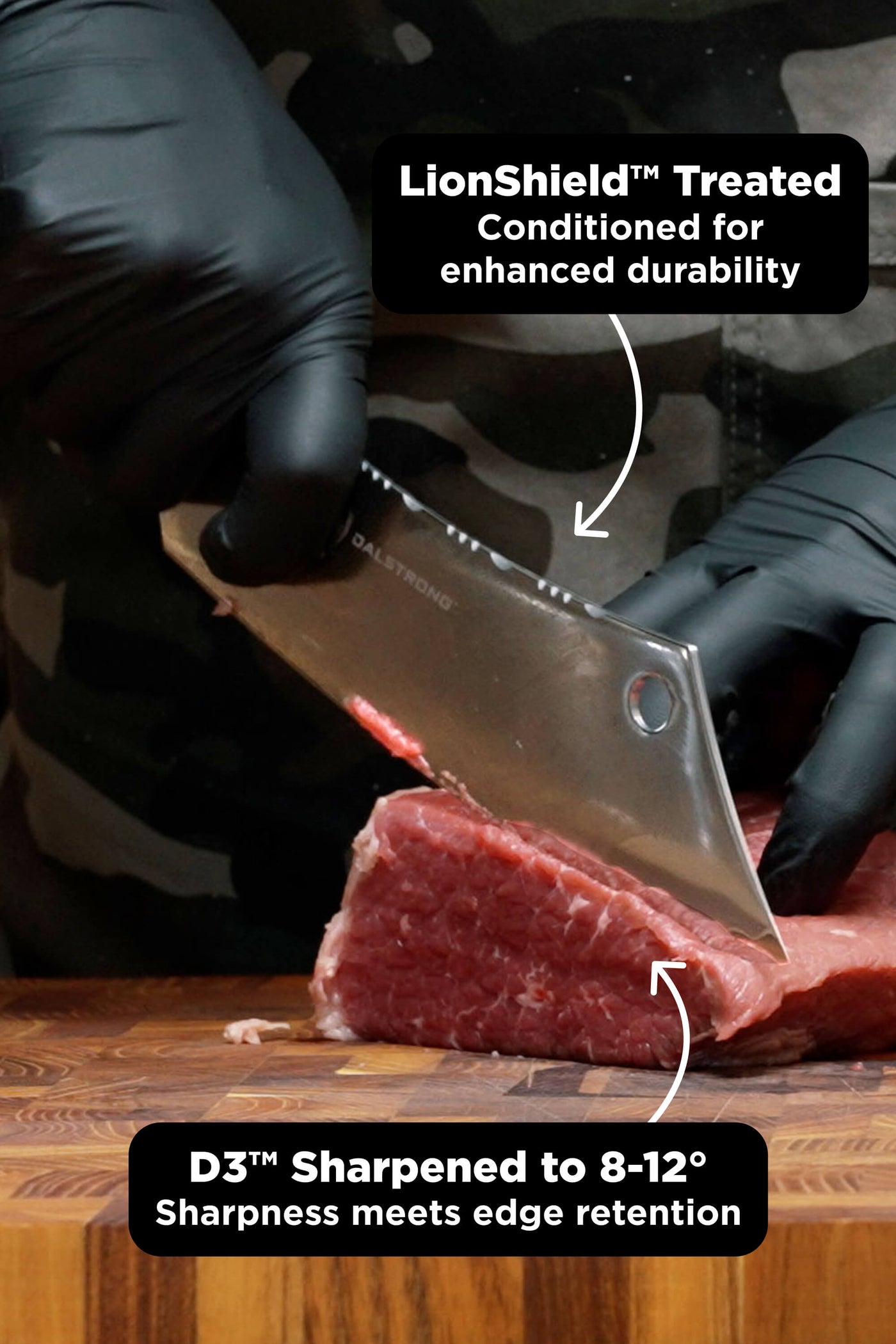 Chef & Cleaver Hybrid Knife 8" | The Crixus | Valhalla Series | Dalstrong ©