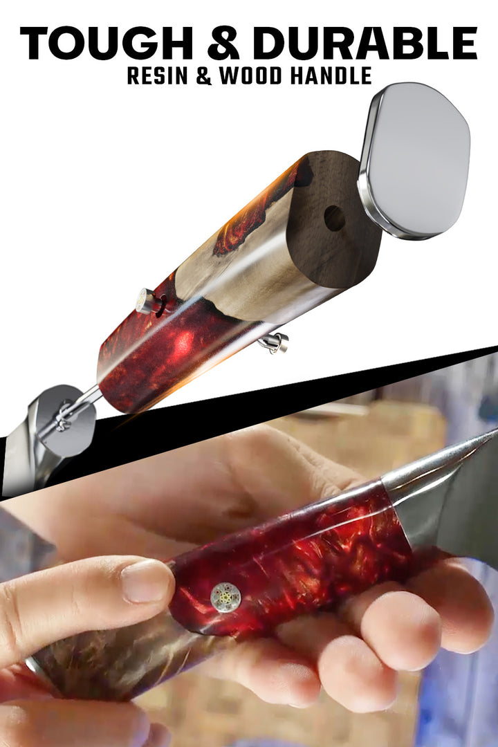 Chef's Knife 8" | Blood Raider Red | Valhalla Series | Dalstrong ©