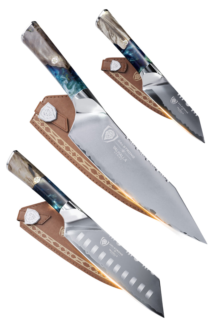 Valhalla Bundle | 8" Chef + 4" Paring + 7" Santoku