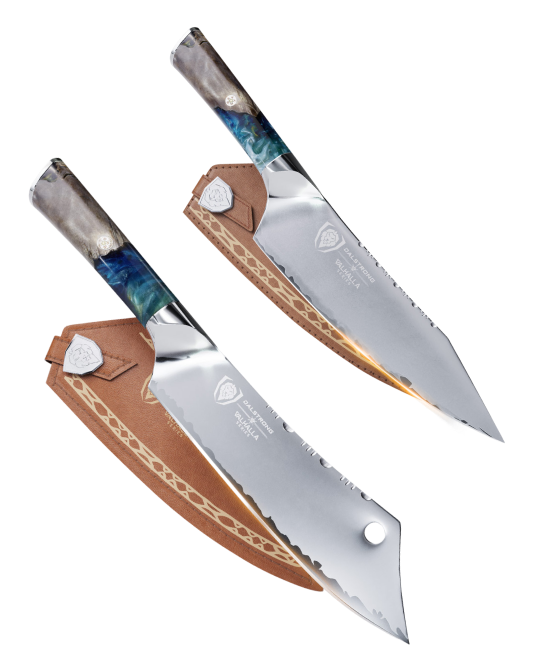 The Valhalla Series Bundle | 8" Chef Knife + 8" Chef & Crixus Hybrid Knife