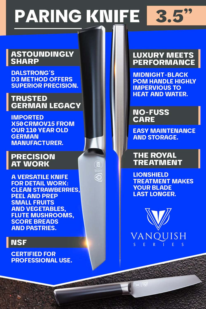 Paring Knife 3.5" | Vanquish Series | NSF Certified | Dalstrong ©