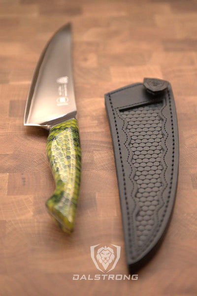 Chef's Knife 8" | Dragon Skin Handle | Glacial Lightning Edition | Frost Fire Series | NSF Certified Dalstrong ©