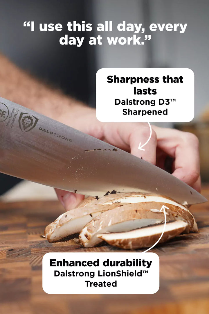 Gladiator Series Chef & BBQ Essentials |  8" Chef's Knife + 8" Chef-Cleaver Hybrid - The Crixus