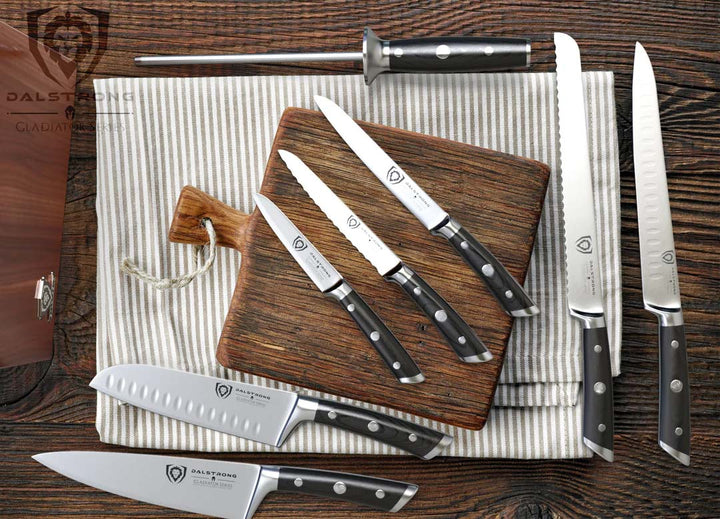 8-Piece Knife Block Set | Gladiator Series | Knives NSF Certified | Dalstrong ©