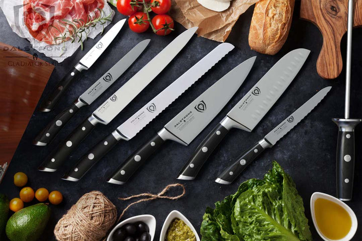 8-Piece Knife Block Set | Gladiator Series | Knives NSF Certified | Dalstrong ©