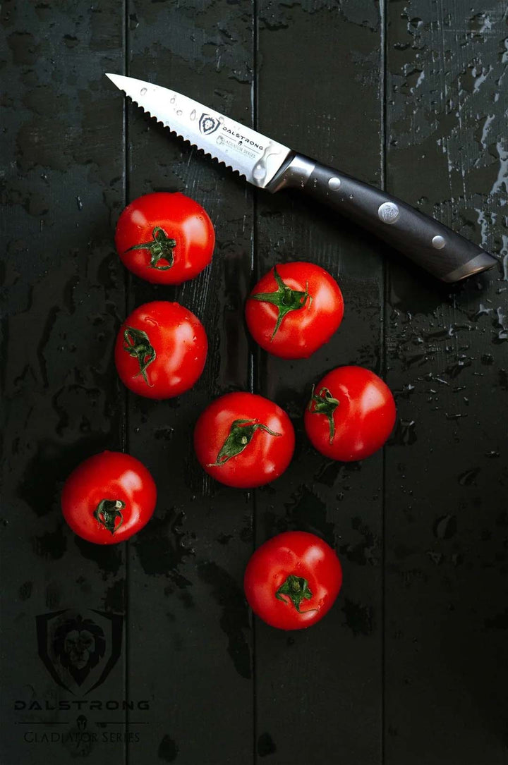 Serrated Paring Knife 3.75" | Gladiator Series | NSF Certified | Dalstrong ©