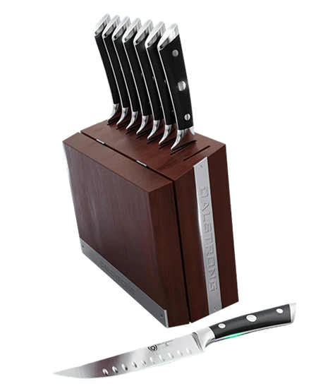 8 Piece Steak Knife Set with Storage Block 