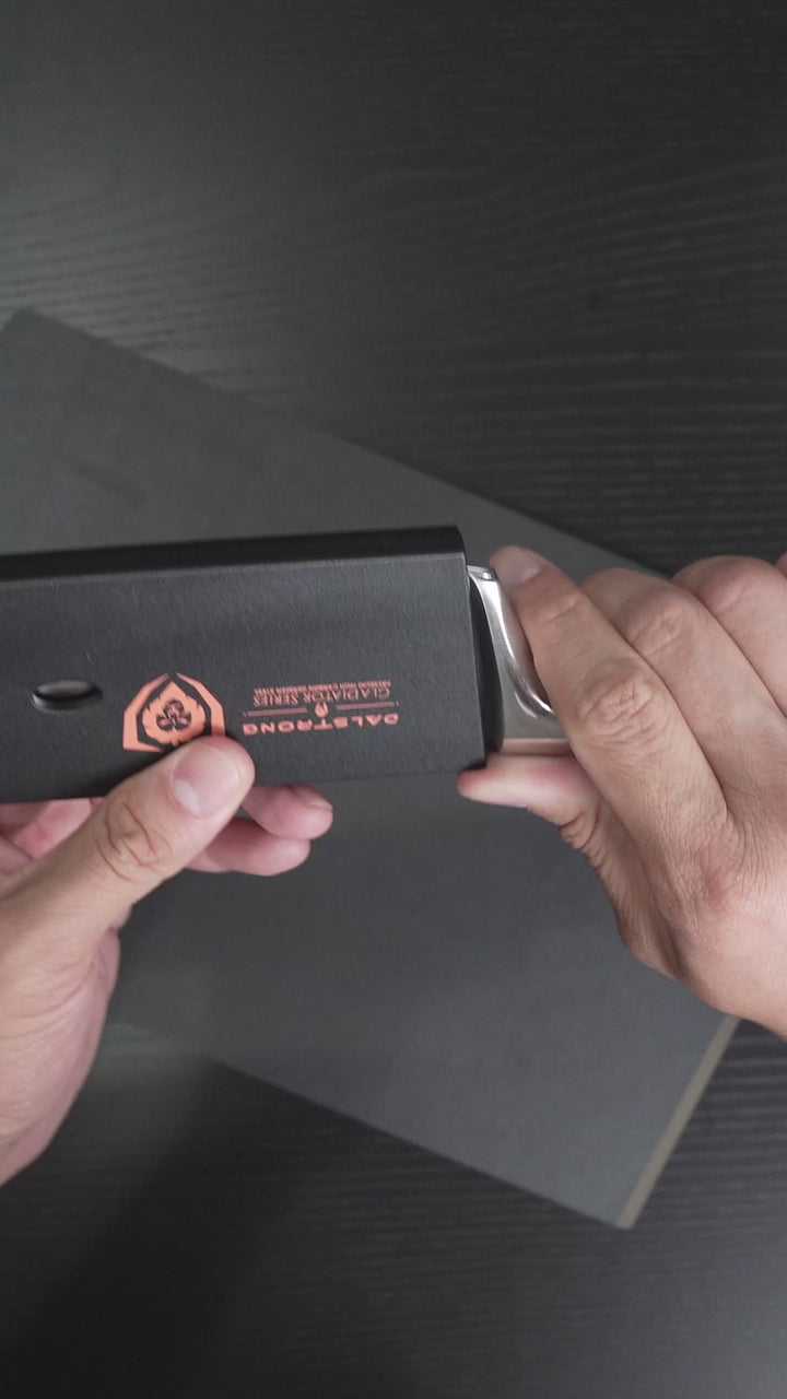 Nakiri Vegetable Knife 7" | Crimson Red ABS Handle | Gladiator Series | NSF Certified | Dalstrong ©