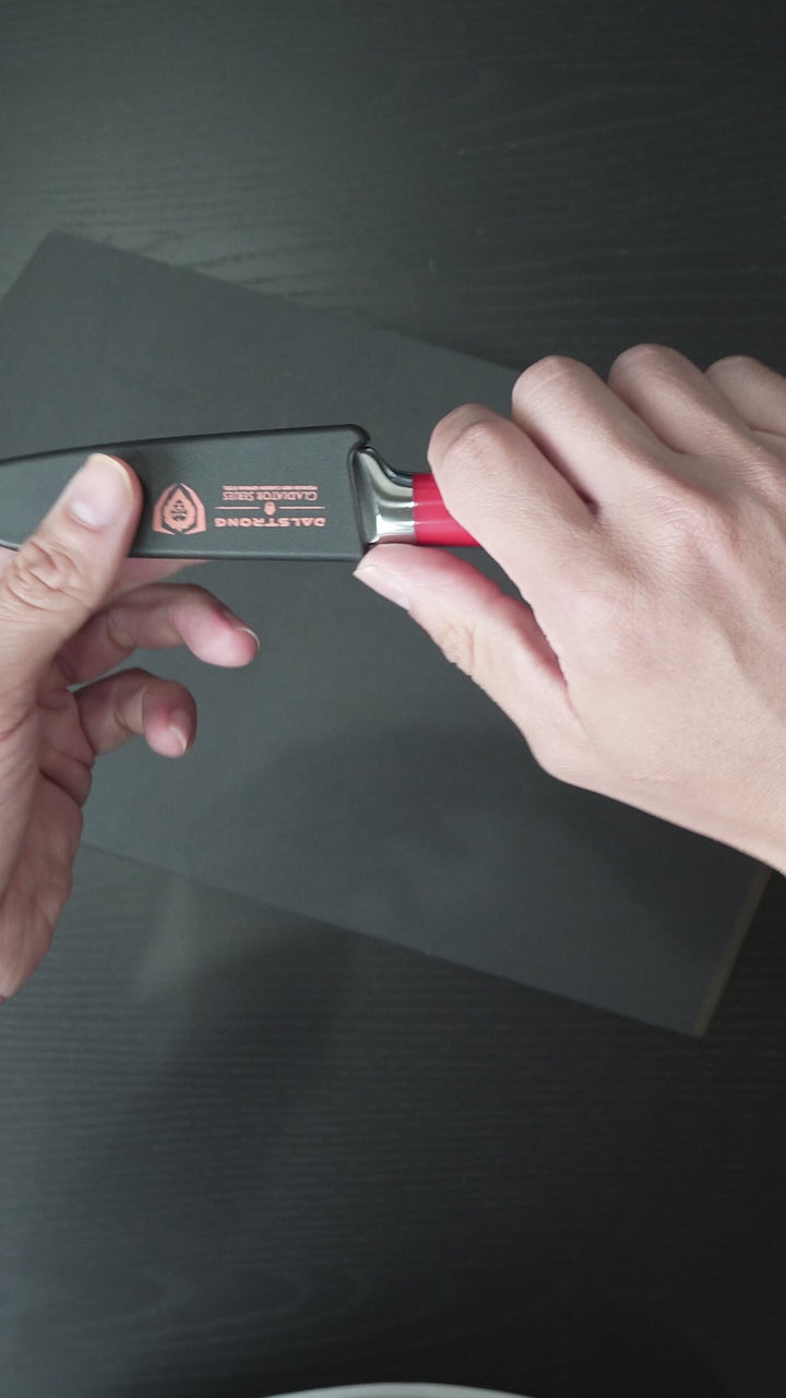 Paring Knife 3.5" | Crimson Red ABS Handle | Gladiator Series | NSF Certified | Dalstrong ©