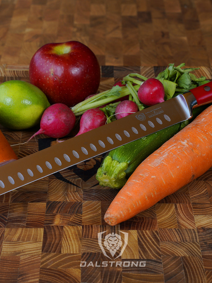 Slicing & Carving Knife 12" | Crimson Red ABS Handle | Gladiator Series | NSF Certified | Dalstrong ©