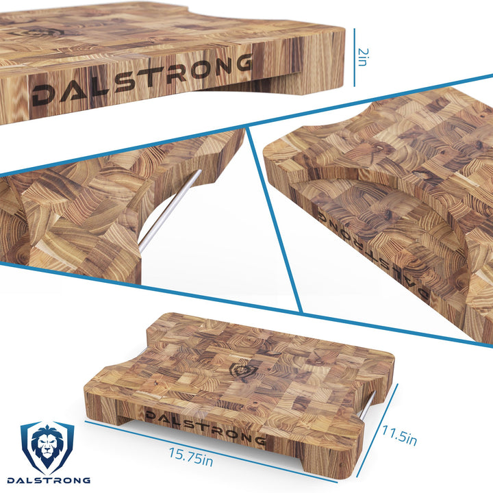 The Gladiator Bundle | 18-Pc Colossal Knife Set + Lionswood Teak Cutting Board