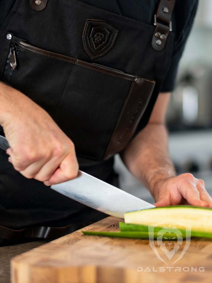 BBQ Apron |  Heavy-Duty Waxed Canvas | Professional Chef's Kitchen Apron | Dalstrong ©