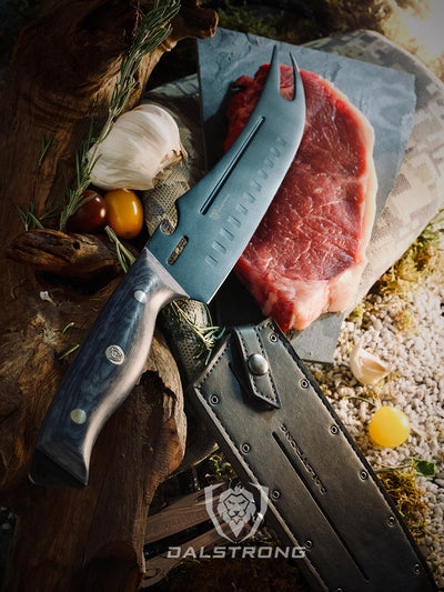 Pitmaster Knife 9" | Delta Wolf Series | Forked Tip & Bottle Opener | Dalstrong ©