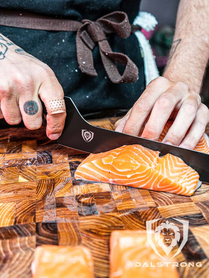 Slicing & Carving Knife 12" | Offset Blade | Shadow Black Series | NSF Certified | Dalstrong ©