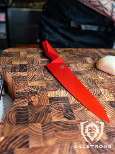 Chef Knife 8" | Shadow Black Series | RED Edition | Dalstrong ©