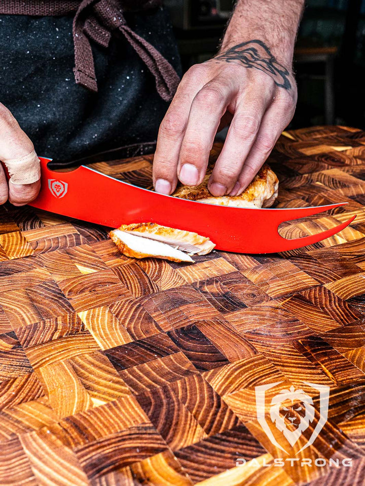 BBQ Pitmaster & Meat Knife 9" | Shadow Black Series | RED Edition | Dalstrong ©