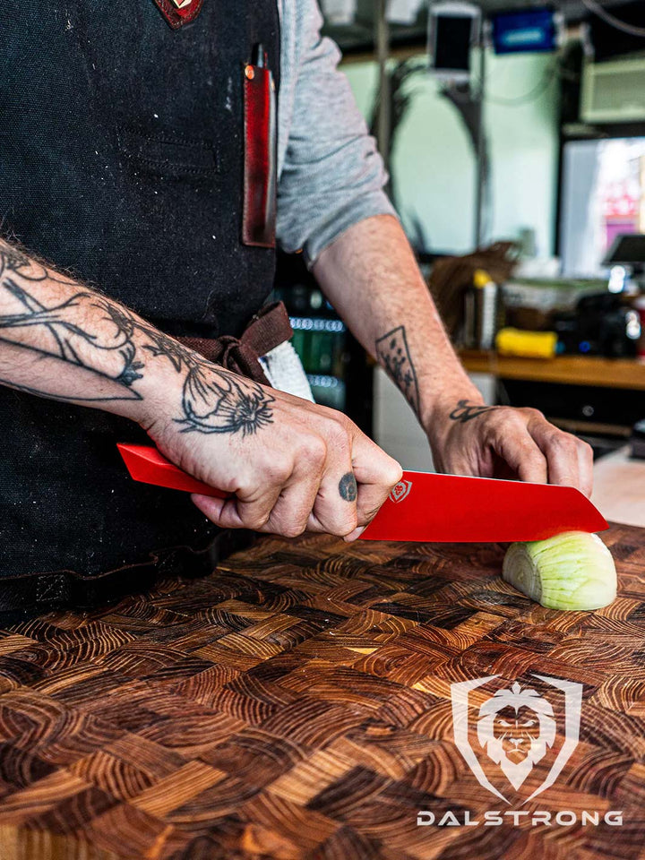 Santoku Knife 7" | Shadow Black Series | RED Edition | Dalstrong ©