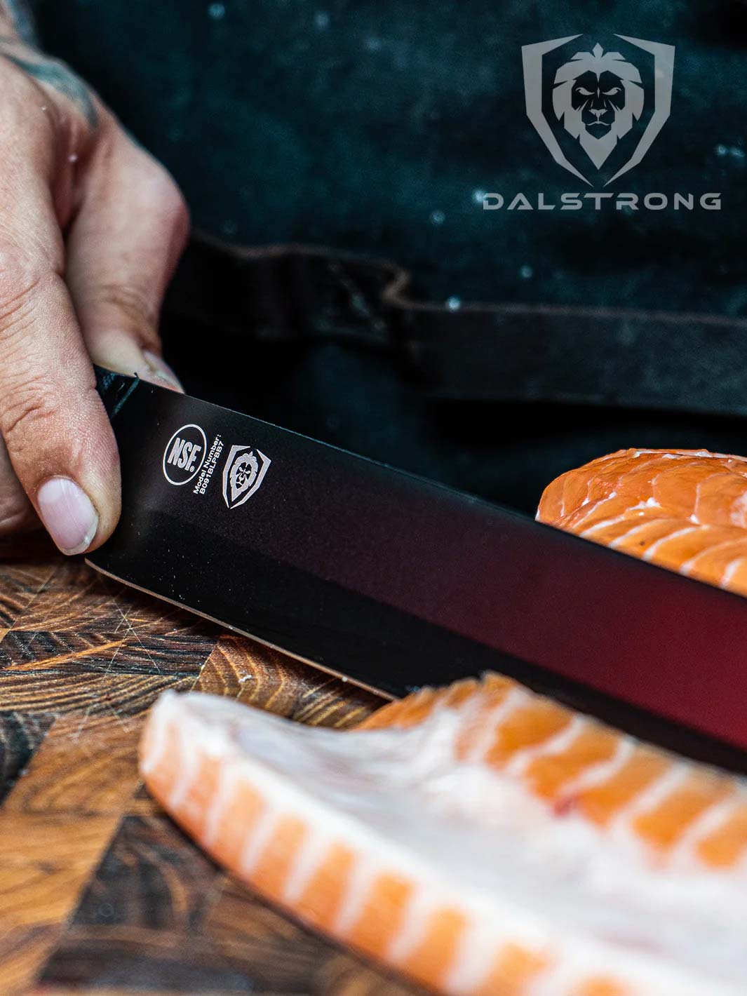Tuna Slicing Knife 17" | Shadow Black Series | NSF Certified | Dalstrong ©