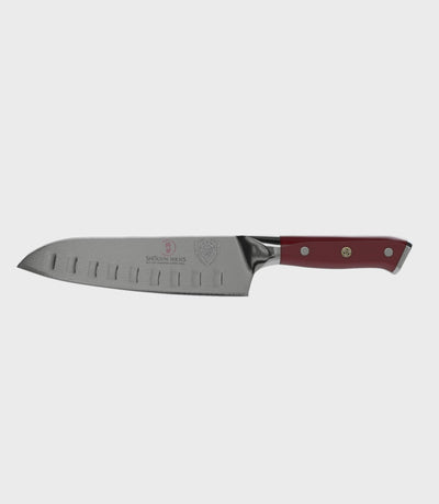 Santoku Knife 7" | Crimson Red ABS Handle | Shogun Series | Dalstrong ©