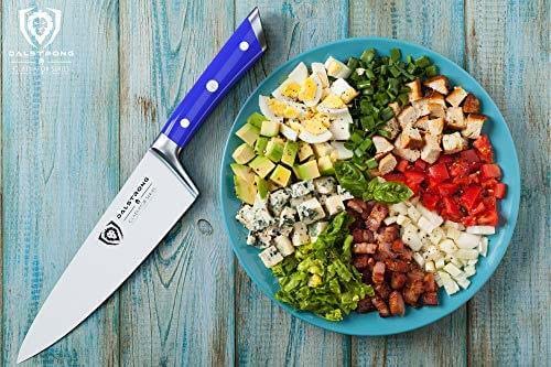Chef's Knife 8" | Blue Handle | Gladiator Series | NSF Certified | Dalstrong ©