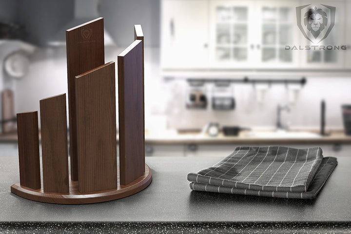 Dragon Spire Magnetic Block | Double-Sided | Walnut Wood | Dalstrong ©