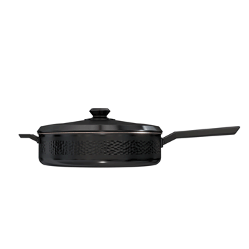 12" Sauté Frying Pan | Hammered Finish Black | Avalon Series | Dalstrong ©