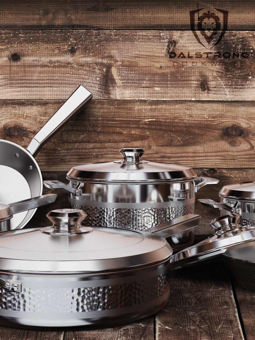 12 Piece Cookware Set | Silver | Avalon Series | Dalstrong ©