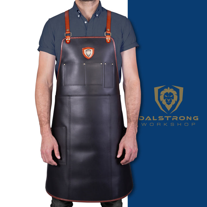 The Culinary Commander | Top-Grain Leather | Professional Chef's Kitchen Apron | Dalstrong ©
