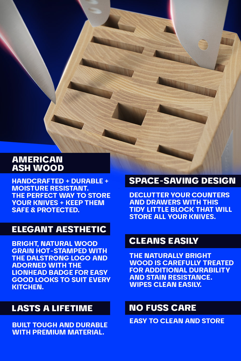 Universal Knife Block | 18 Slots | Dalstrong ©