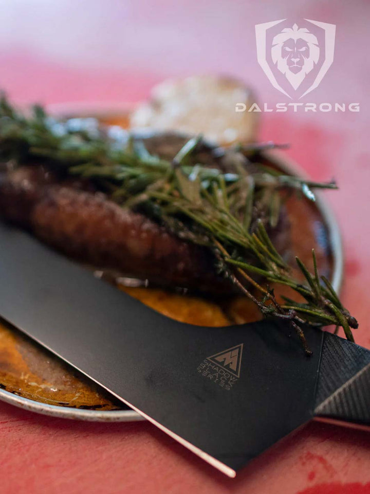 Slicing & Carving Knife 12" | Offset Blade | Shadow Black Series | NSF Certified | Dalstrong ©