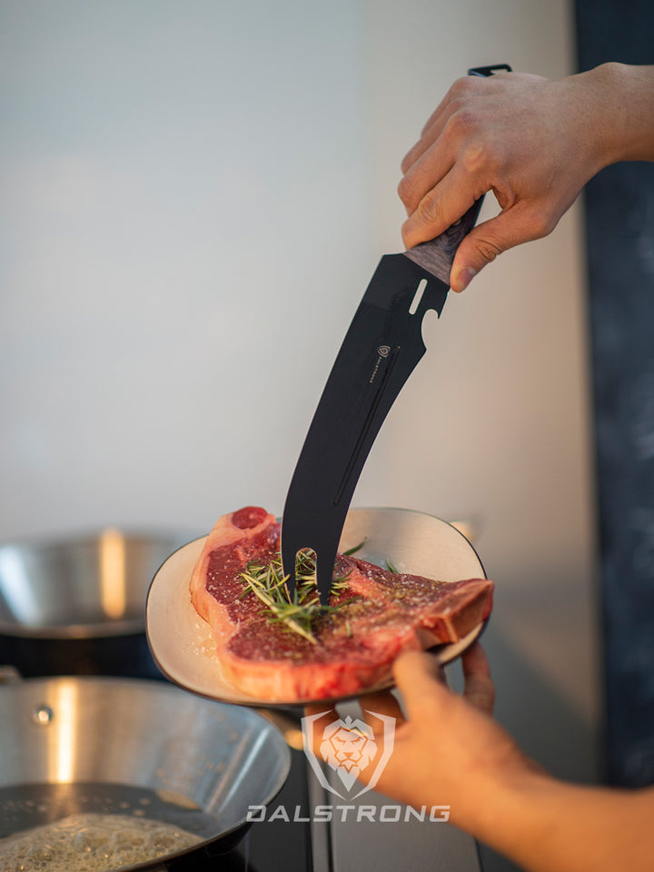 Pitmaster Knife 9" | Delta Wolf Series | Forked Tip & Bottle Opener | Dalstrong ©