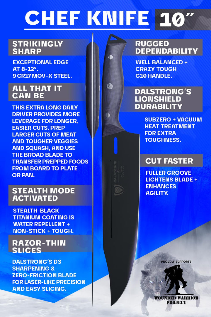 Chef's Knife 10" | Delta Wolf Series | Dalstrong ©
