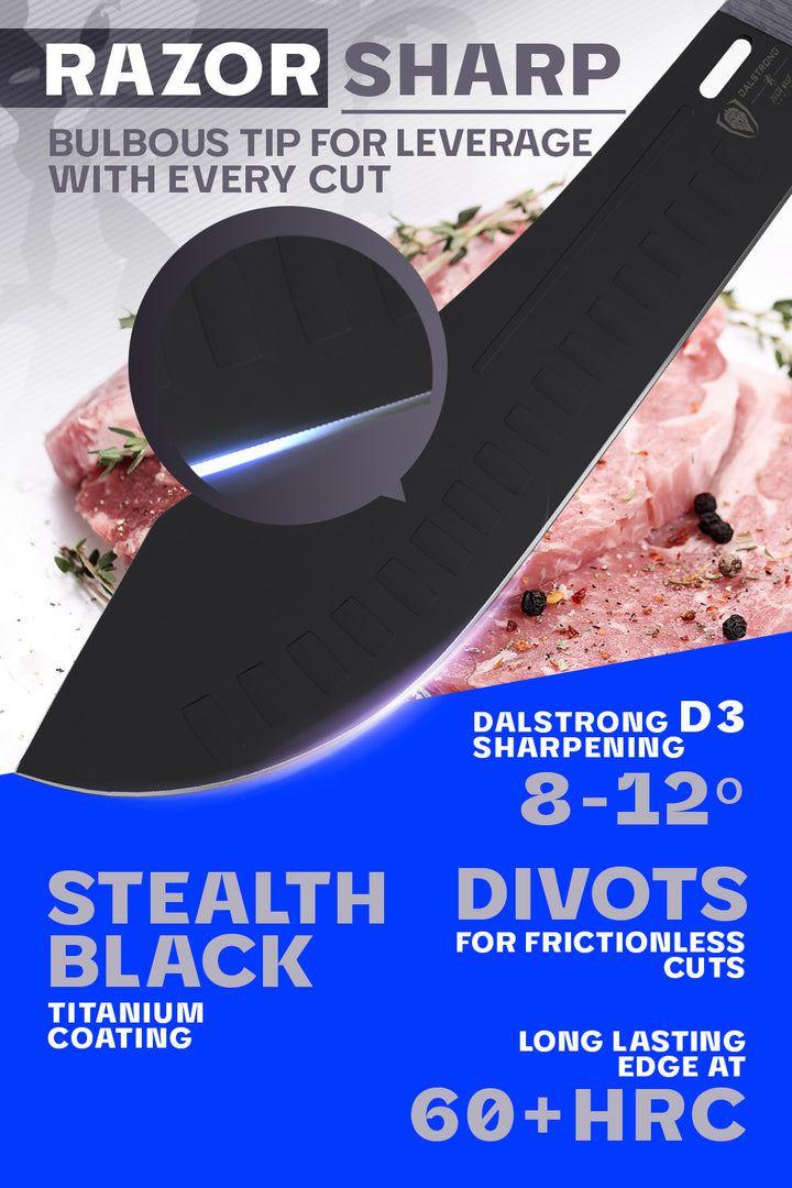 Bull Nose Butcher Knife 10" | Delta Wolf Series | Dalstrong ©