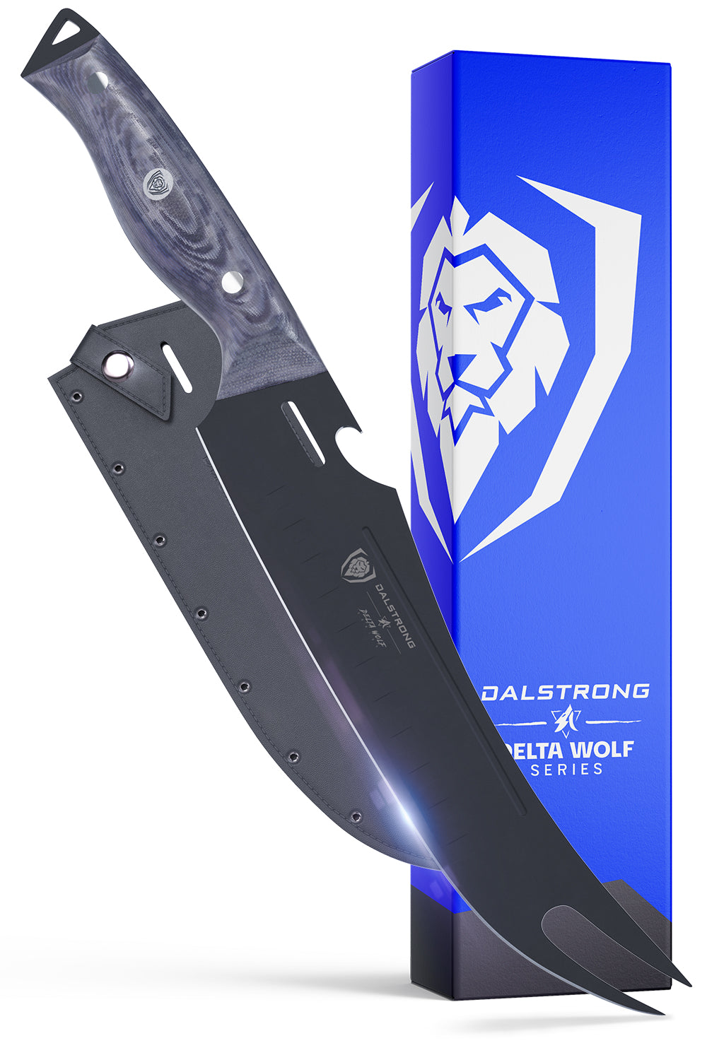 Pitmaster Knife 9" | Delta Wolf Series | Forked Tip & Bottle Opener | Dalstrong ©