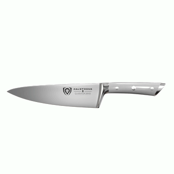 Chef's Knife 8" | Glacial White Handle | Gladiator Series | NSF Certified | Dalstrong ©